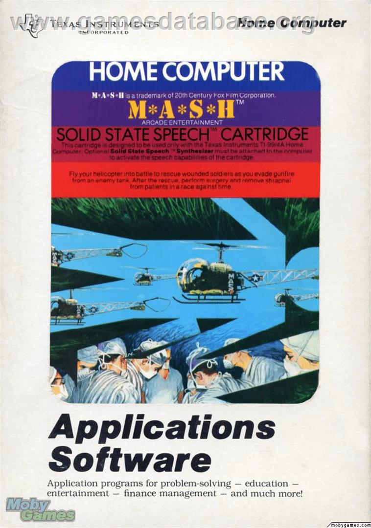 M*A*S*H - Texas Instruments TI 99/4A - Artwork - Box