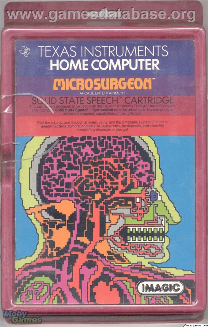 Microsurgeon - Texas Instruments TI 99/4A - Artwork - Box