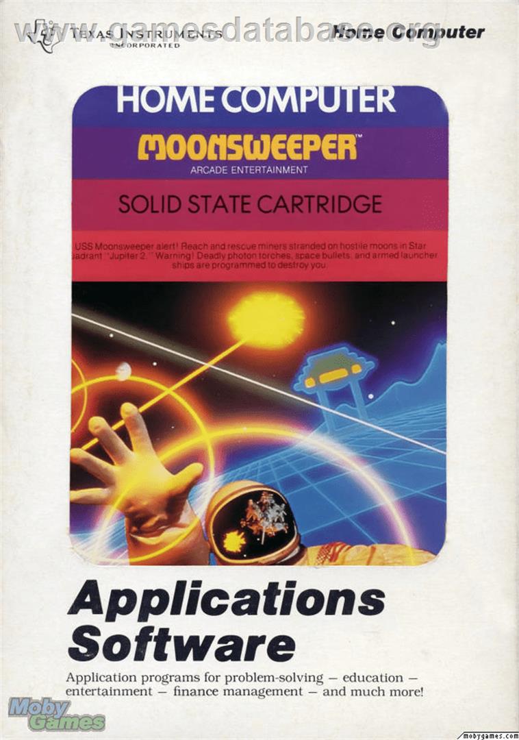 Moonsweeper - Texas Instruments TI 99/4A - Artwork - Box