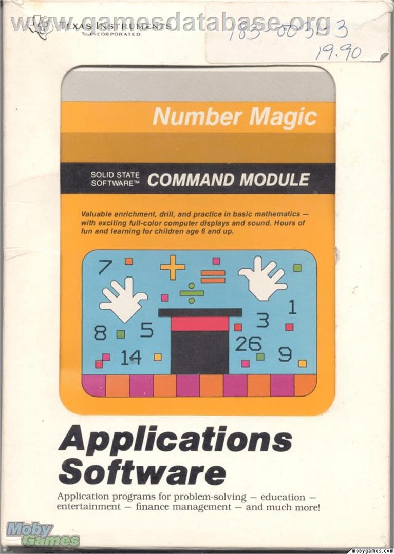 Number Magic - Texas Instruments TI 99/4A - Artwork - Box