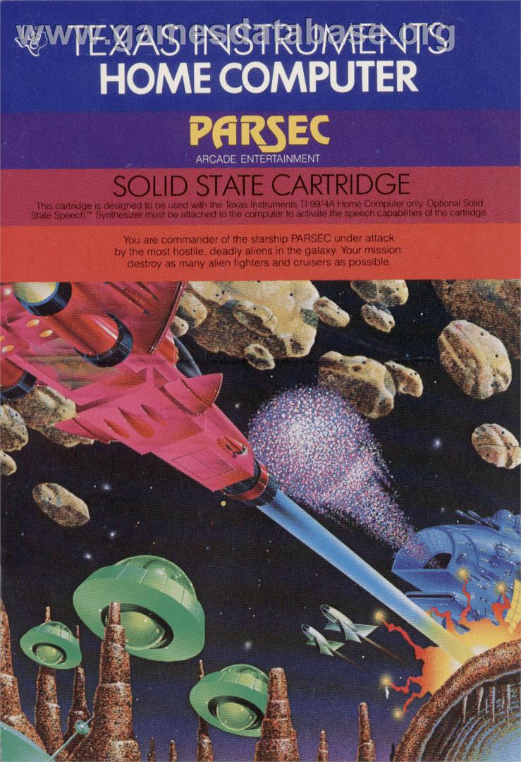 Parsec - Texas Instruments TI 99/4A - Artwork - Box
