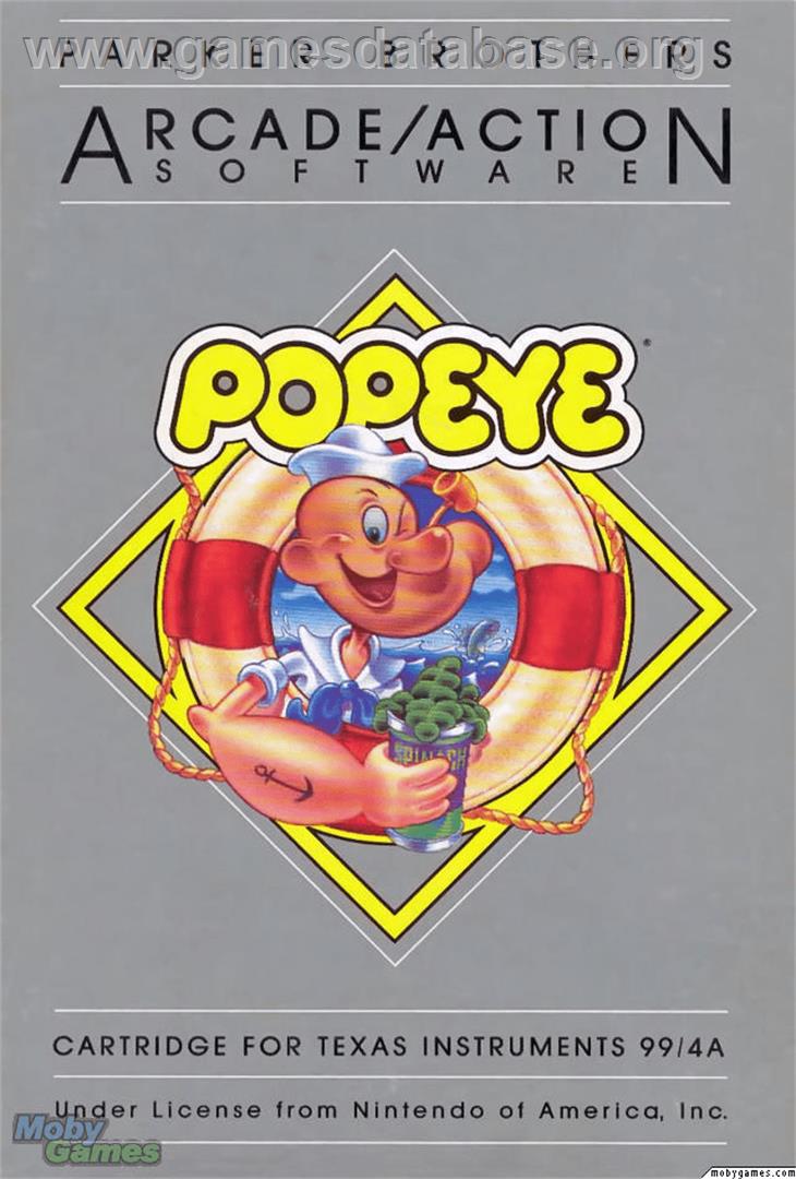 Popeye - Texas Instruments TI 99/4A - Artwork - Box