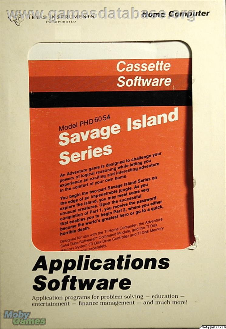 Savage Island Series - Texas Instruments TI 99/4A - Artwork - Box