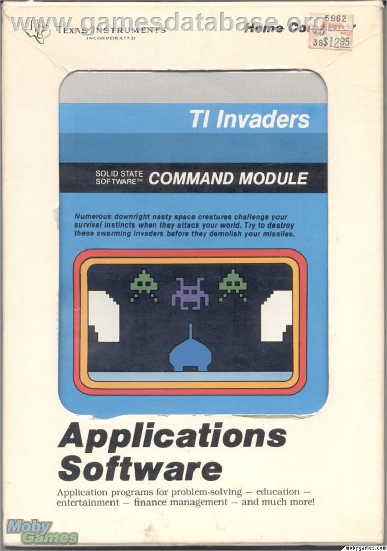 TI Invaders - Texas Instruments TI 99/4A - Artwork - Box