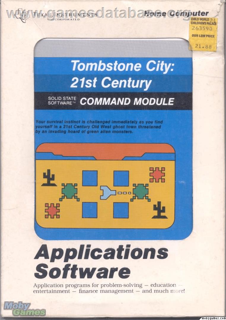 Tombstone City: 21st Century - Texas Instruments TI 99/4A - Artwork - Box