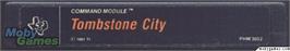 Cartridge artwork for Tombstone City - 21st Century on the Texas Instruments TI 99/4A.