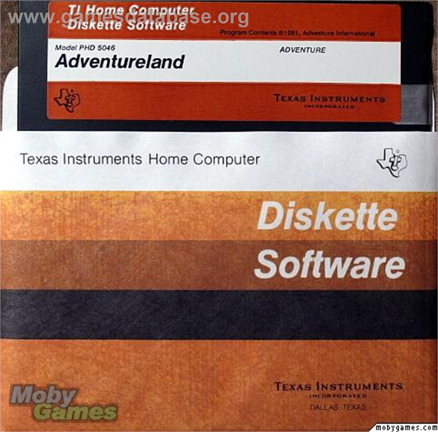 Adventureland - Texas Instruments TI 99/4A - Artwork - Cartridge