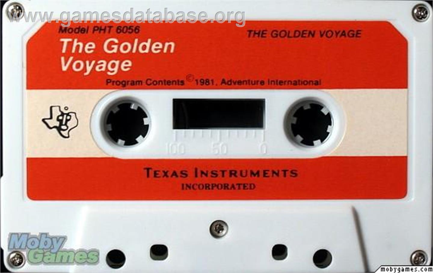 Golden Voyage - Texas Instruments TI 99/4A - Artwork - Cartridge