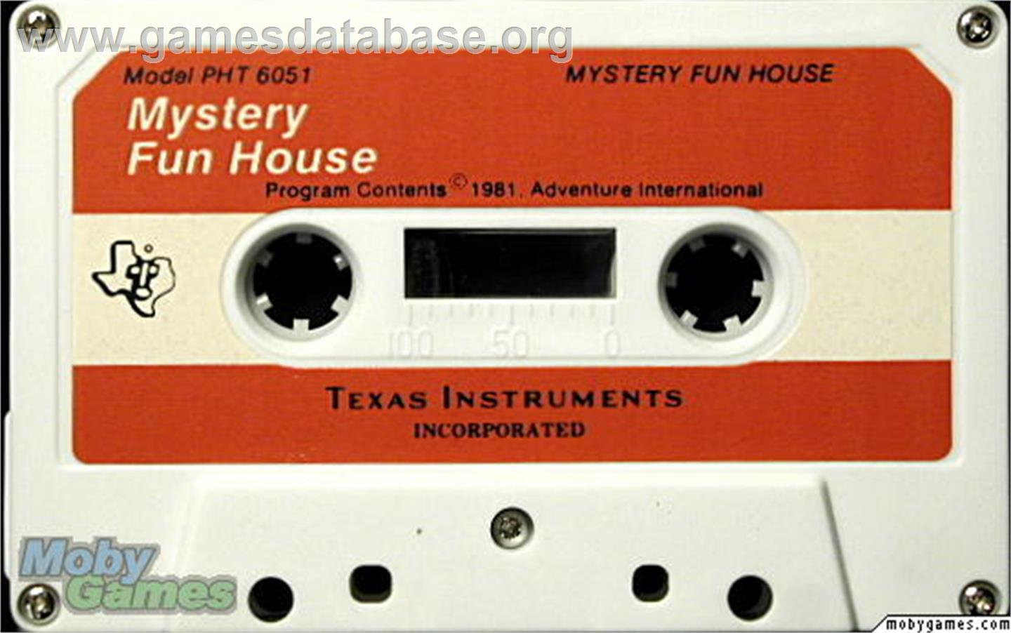 Mystery Fun House - Texas Instruments TI 99/4A - Artwork - Cartridge