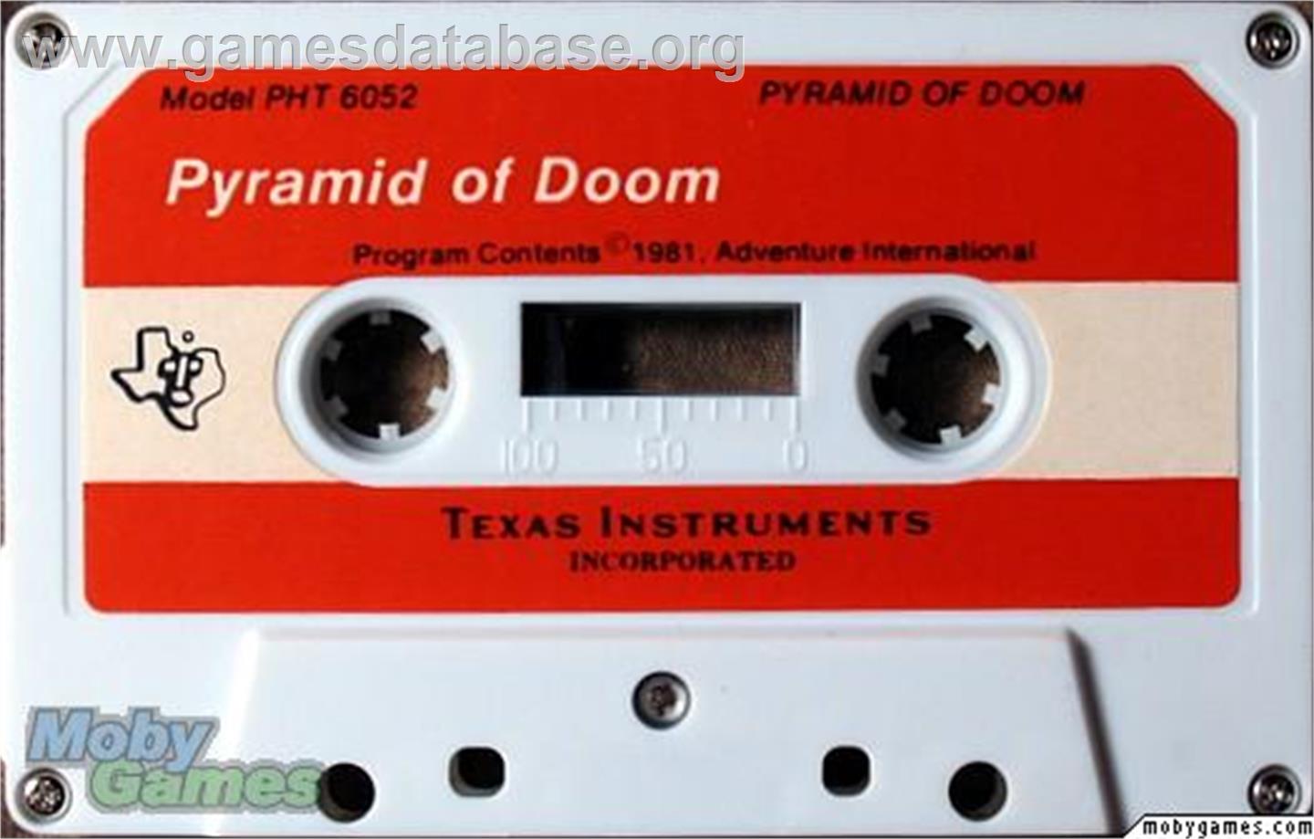 Pyramid of Doom - Texas Instruments TI 99/4A - Artwork - Cartridge