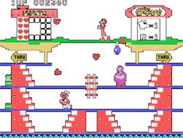 In game image of Popeye on the Texas Instruments TI 99/4A.