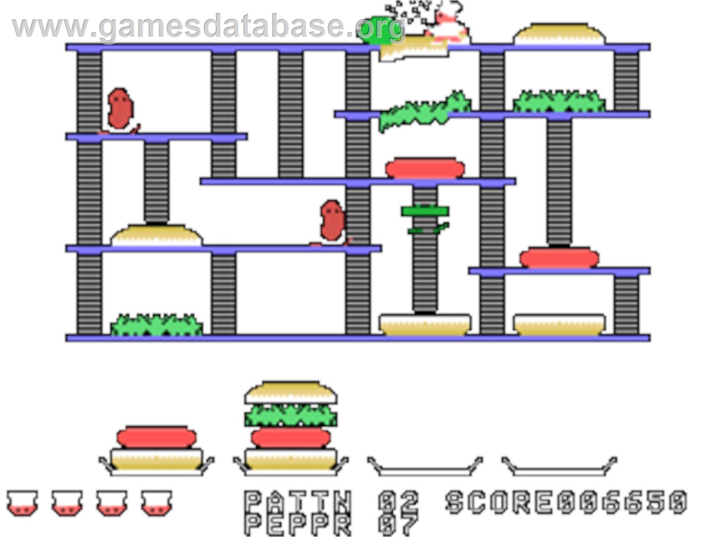 Burgertime - Texas Instruments TI 99/4A - Artwork - In Game