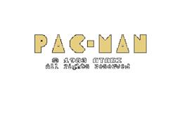 Title screen of Pac-Man on the Texas Instruments TI 99/4A.