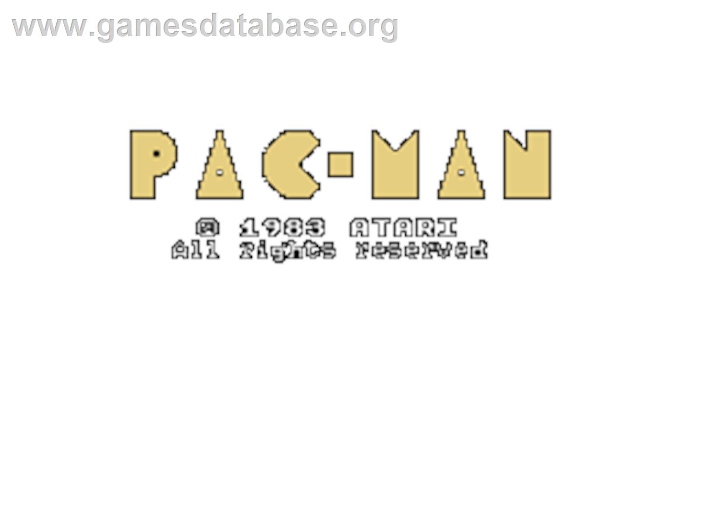 Pac-Man - Texas Instruments TI 99/4A - Artwork - Title Screen