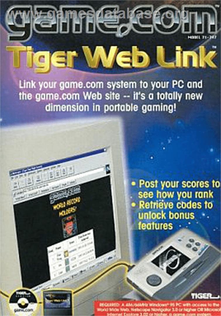 Tiger Web Link - Tiger Game.com - Artwork - Box