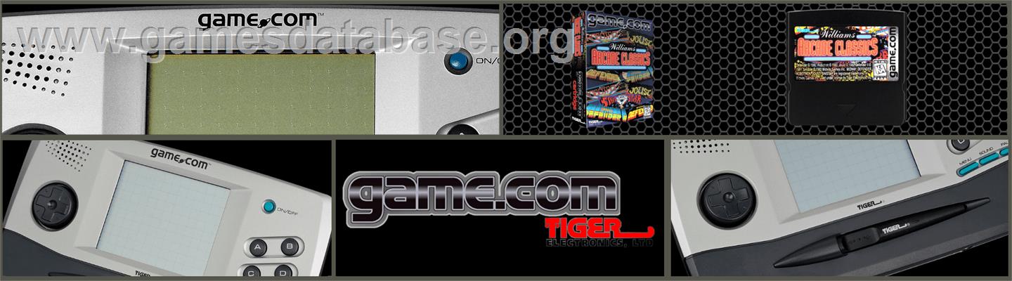 Williams Arcade Classics - Tiger Game.com - Artwork - Marquee