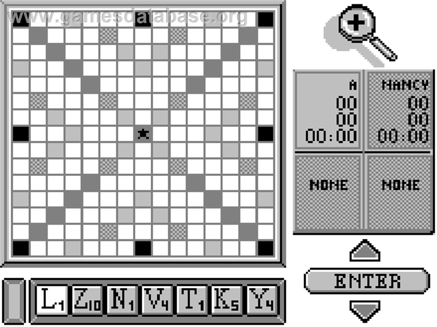 Scrabble - Tiger Game.com - Artwork - In Game