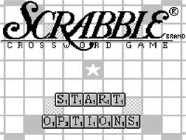 Title screen of Scrabble on the Tiger Game.com.