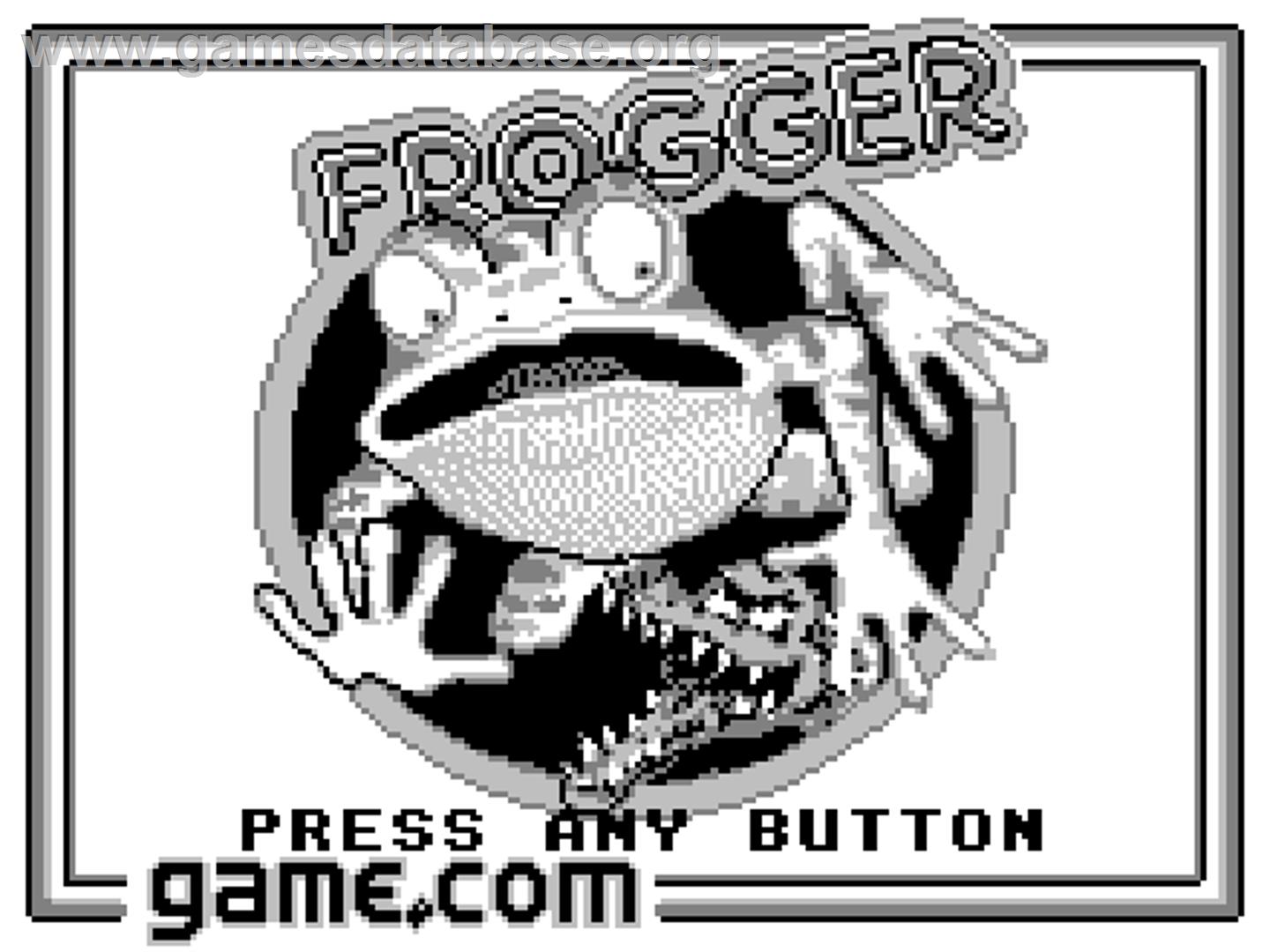 Frogger - Tiger Game.com - Artwork - Title Screen