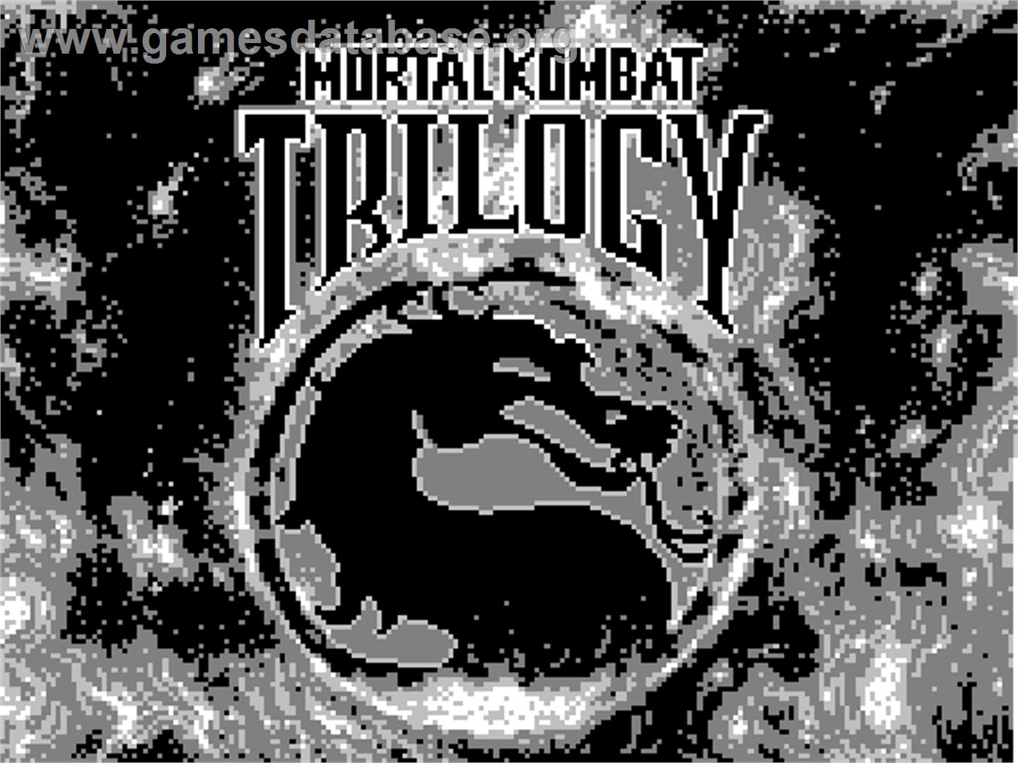 Mortal Kombat Trilogy - Tiger Game.com - Artwork - Title Screen