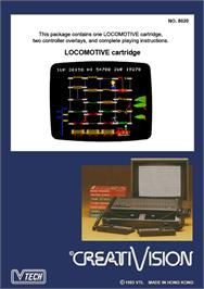 Box back cover for Locomotive on the VTech CreatiVision.