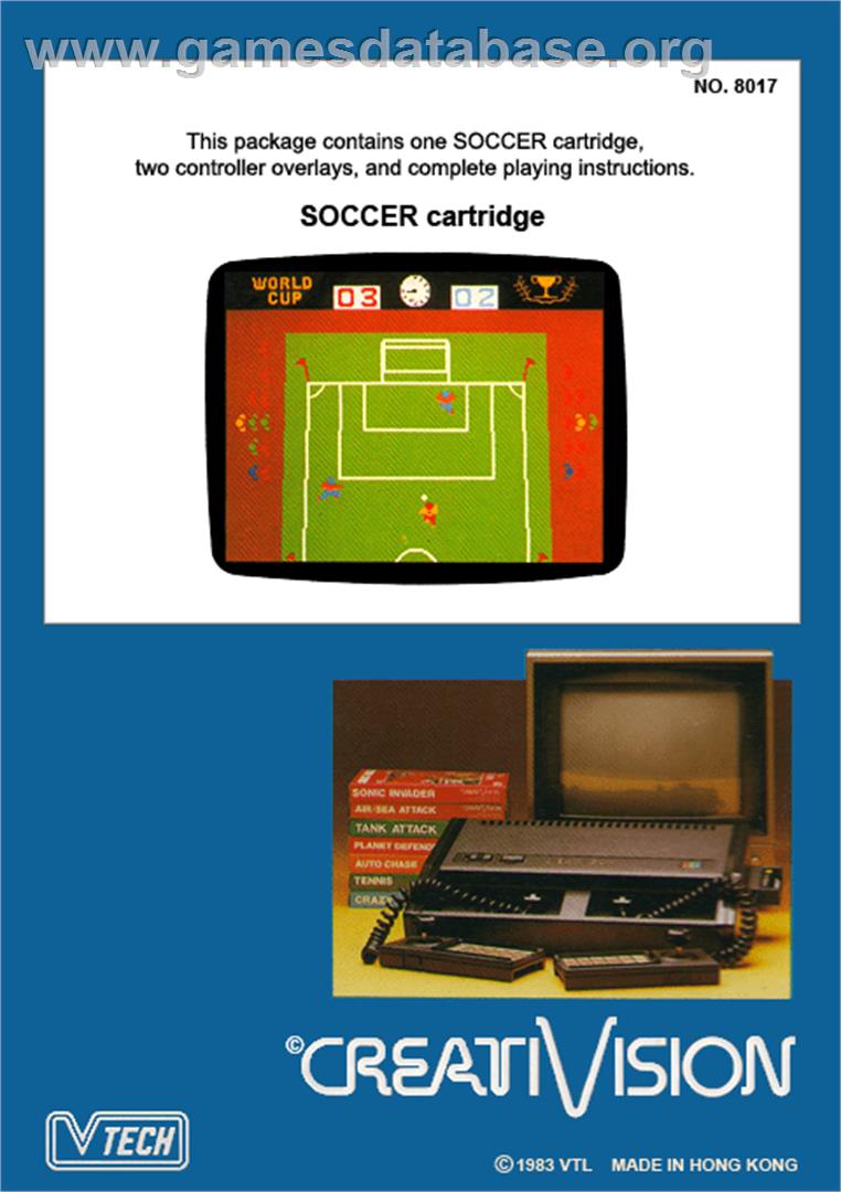Soccer - VTech CreatiVision - Artwork - Box Back