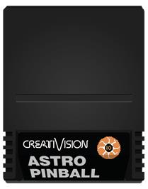 Cartridge artwork for Astro Pinball on the VTech CreatiVision.