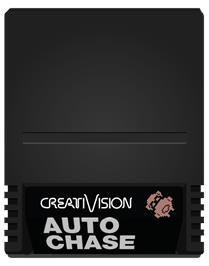 Cartridge artwork for Auto Chase on the VTech CreatiVision.