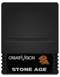 Cartridge artwork for Stone Age on the VTech CreatiVision.