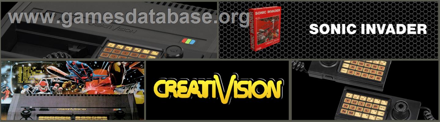 Sonic Invader - VTech CreatiVision - Artwork - Marquee