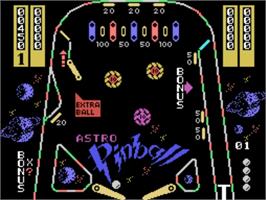 In game image of Astro Pinball on the VTech CreatiVision.