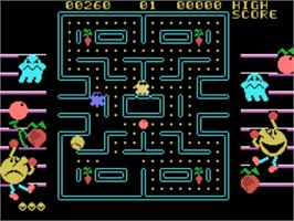 In game image of Crazy Pucker on the VTech CreatiVision.