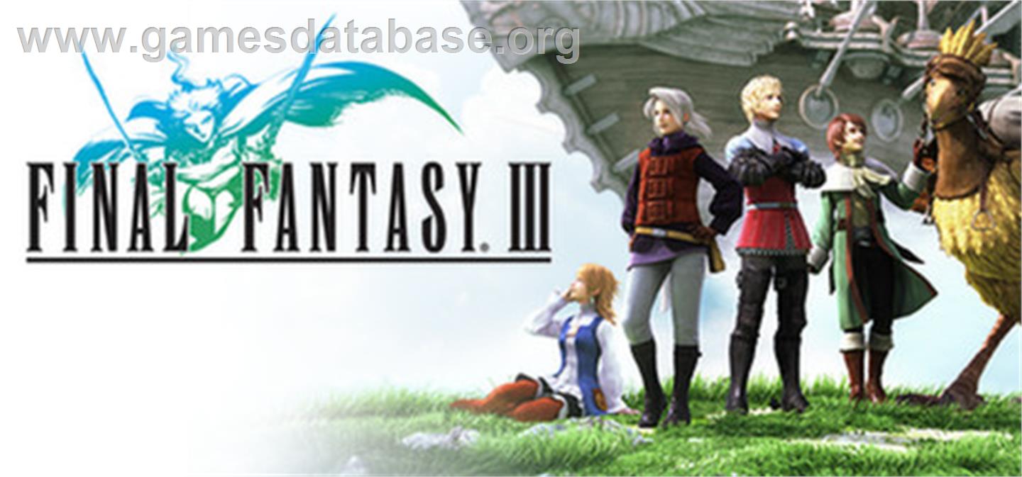 FINAL FANTASY III - Valve Steam - Artwork - Banner