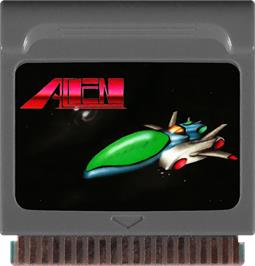 Cartridge artwork for Alien on the Watara Supervision.