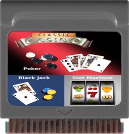 Cartridge artwork for Classic Casino on the Watara Supervision.