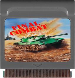 Cartridge artwork for Final Combat on the Watara Supervision.