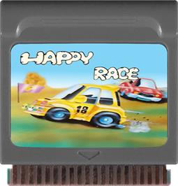 Cartridge artwork for Happy Race on the Watara Supervision.