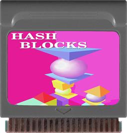 Cartridge artwork for Hash Blocks on the Watara Supervision.