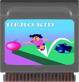 Cartridge artwork for Hero Kid on the Watara Supervision.