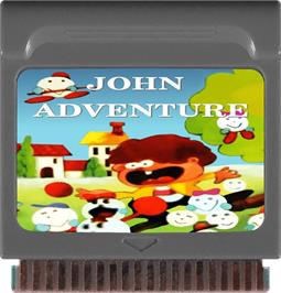 Cartridge artwork for John Adventure on the Watara Supervision.