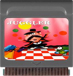 Cartridge artwork for Juggler on the Watara Supervision.