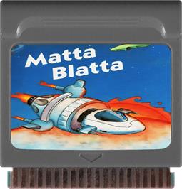 Cartridge artwork for Matta Blatta on the Watara Supervision.