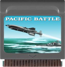 Cartridge artwork for Pacific Battle on the Watara Supervision.