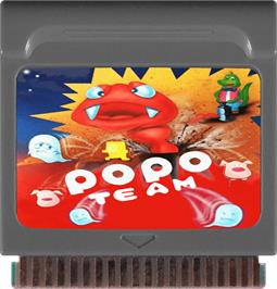Cartridge artwork for Popo Team on the Watara Supervision.
