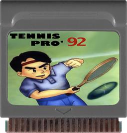 Cartridge artwork for Tennis Pro '92 on the Watara Supervision.