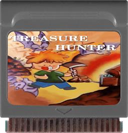 Cartridge artwork for Treasure Hunter on the Watara Supervision.