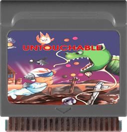 Cartridge artwork for Untouchable on the Watara Supervision.