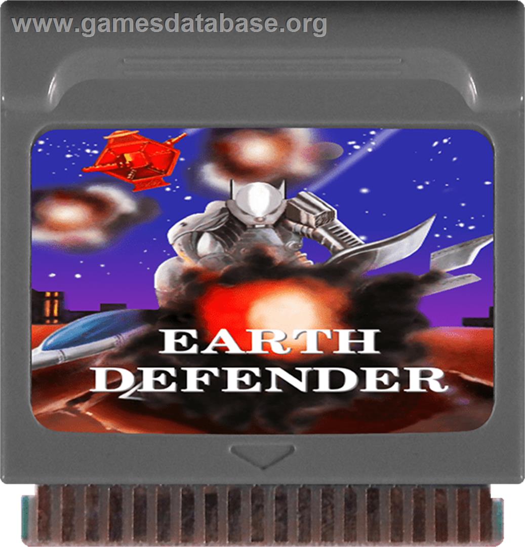 Earth Defender - Watara Supervision - Artwork - Cartridge