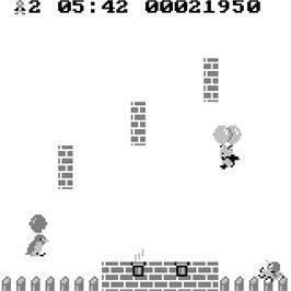 In game image of Balloon Fight on the Watara Supervision.