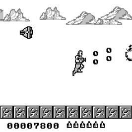 In game image of Earth Defender on the Watara Supervision.